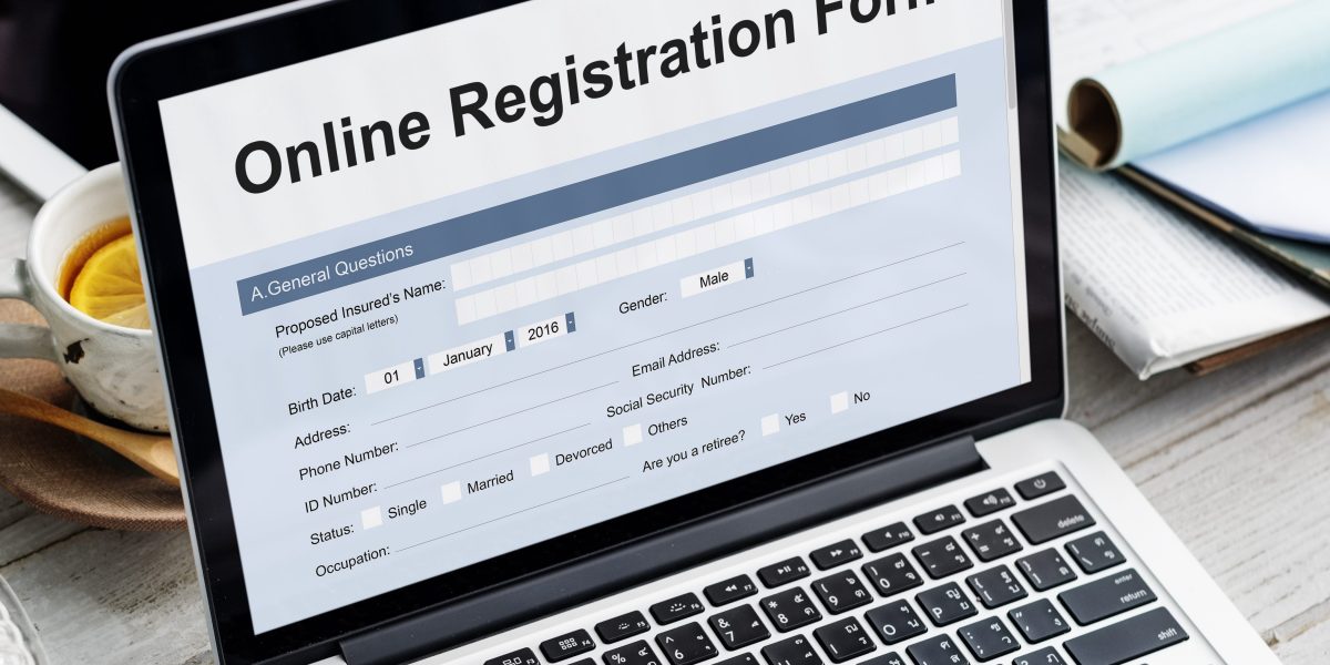 Online Application Form Document Concept